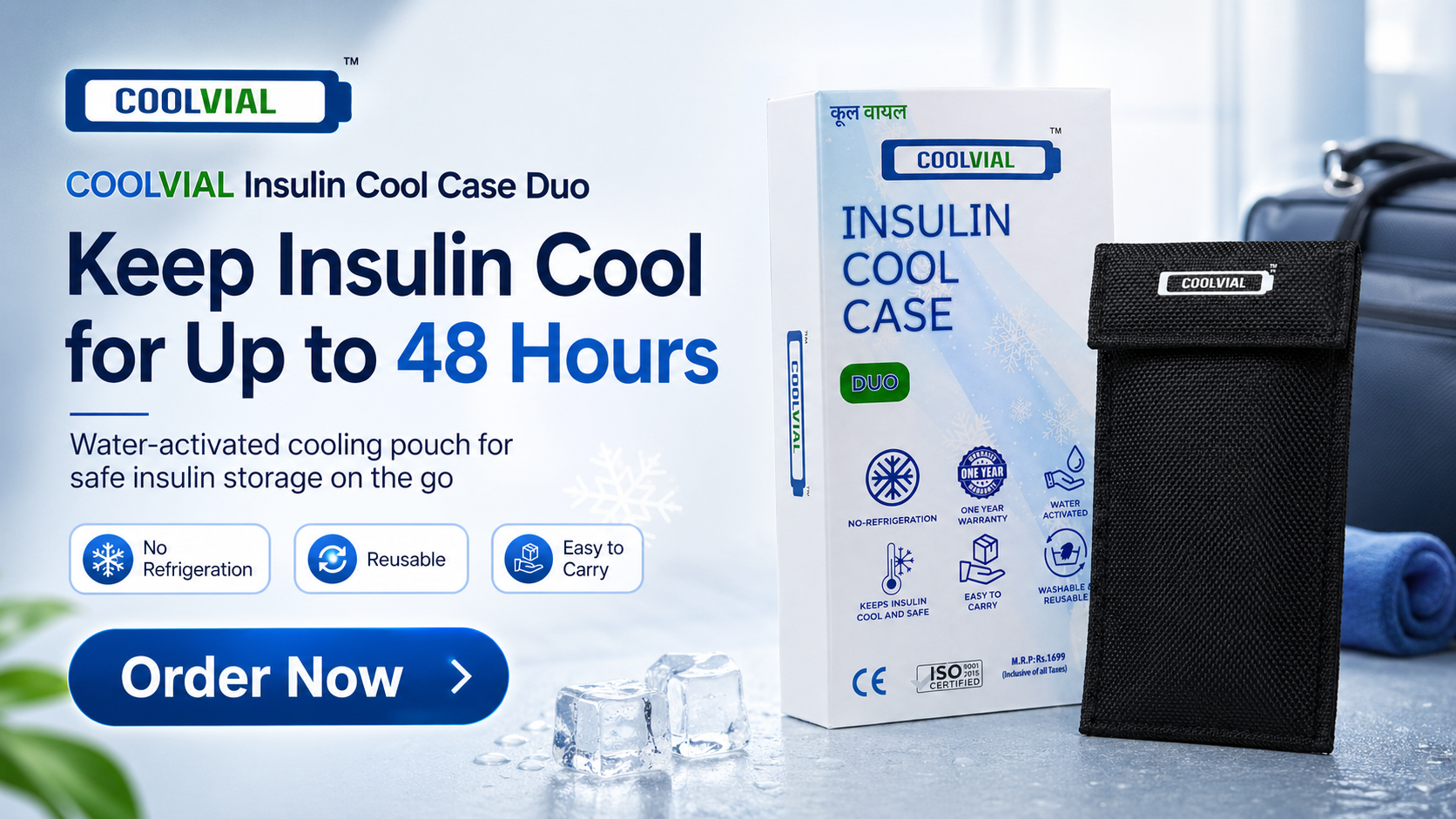 COOLVIAL™ Insulin Cool Case — Keep Insulin Cool 48 Hours India